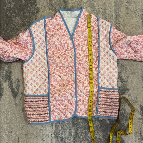 SHEIN Floral Quilted Women's Jacket - Pink and Blue - Picture 6 of 6